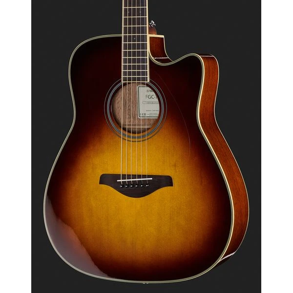 Yamaha FGC-TA Brown Sunburst 4 Yamaha FGC-TA Brown Sunburst - Image 4