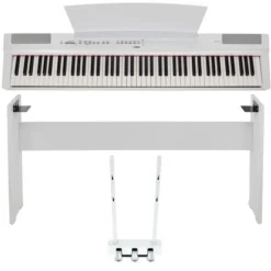 Yamaha P-125A WH Home Bundle